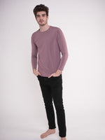 Men's Workout Long Sleeve T-Shirt - inteblu