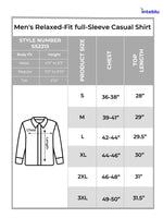 Men's Relaxed-Fit full-Sleeve Casual Shirt | BLACK