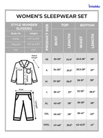 Women's Satin Notch collar & Full Sleeve Sleepwear set |Satin Fabric