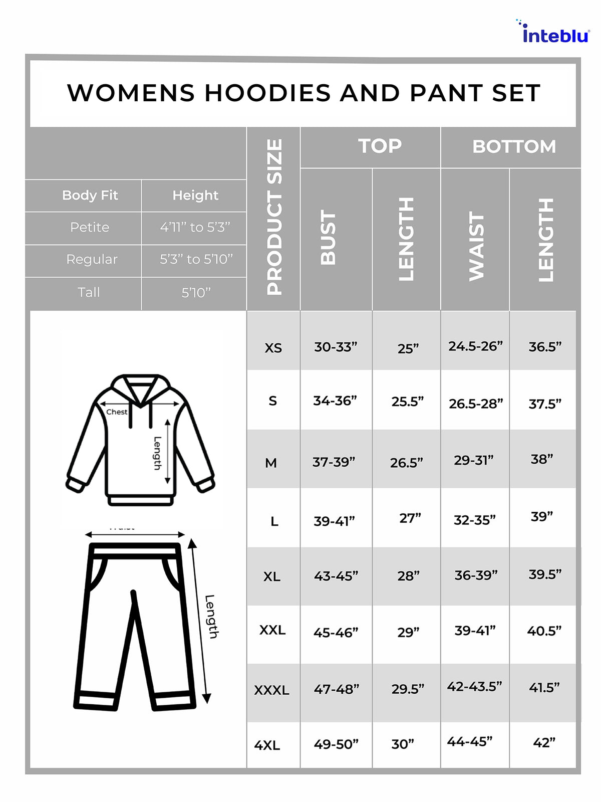 Women’s Fleece Winter Warm Hooded Corset Top Pants Set – Soft Brushed Fleece 2-Piece Set, Cozy Long Sleeve Hoodie & Pants