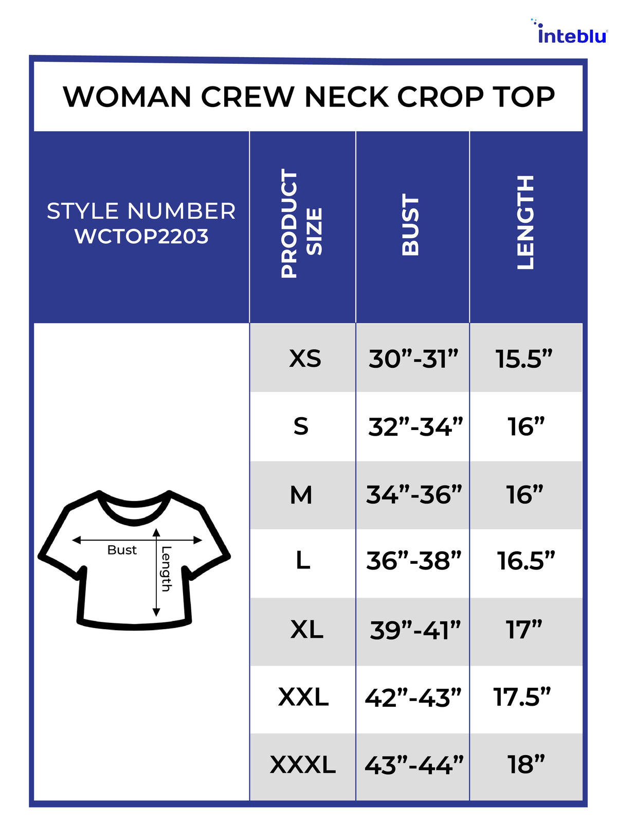 Women Crew Neck Crop Top