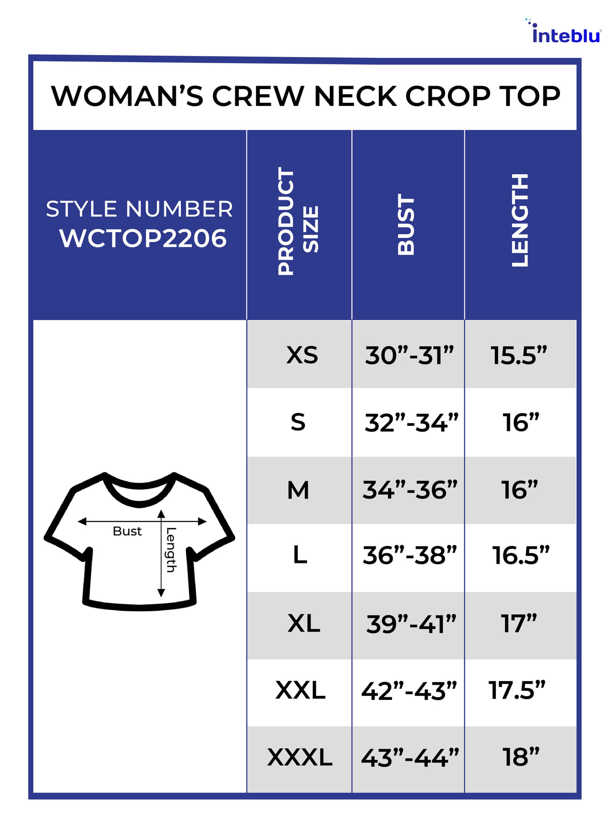 Women Crew Neck Crop Top