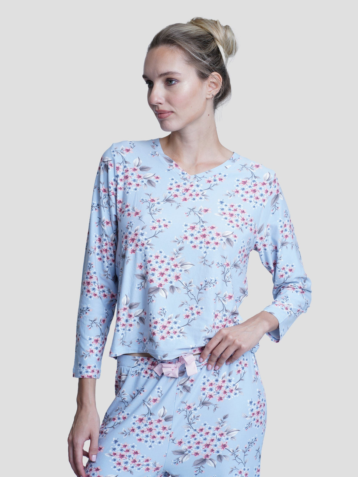 Women Floral Print full Sleeve Sleepwear - inteblu