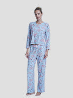 Women Floral Print full Sleeve Sleepwear - inteblu