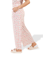 Women's Casual Pants Trendy Loose Trousers High Waist Wide Leg Cropped Palazzo with Pockets