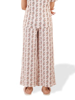Women's Casual Pants Trendy Loose Trousers High Waist Wide Leg Cropped Palazzo with Pockets