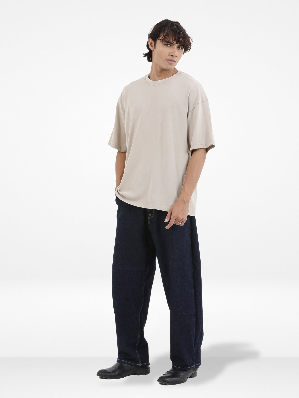 Men’s Drop Shoulder T-Shirt – Classic Solid Short Sleeve Tee, Soft Cotton Blend Comfortable Casual Wear