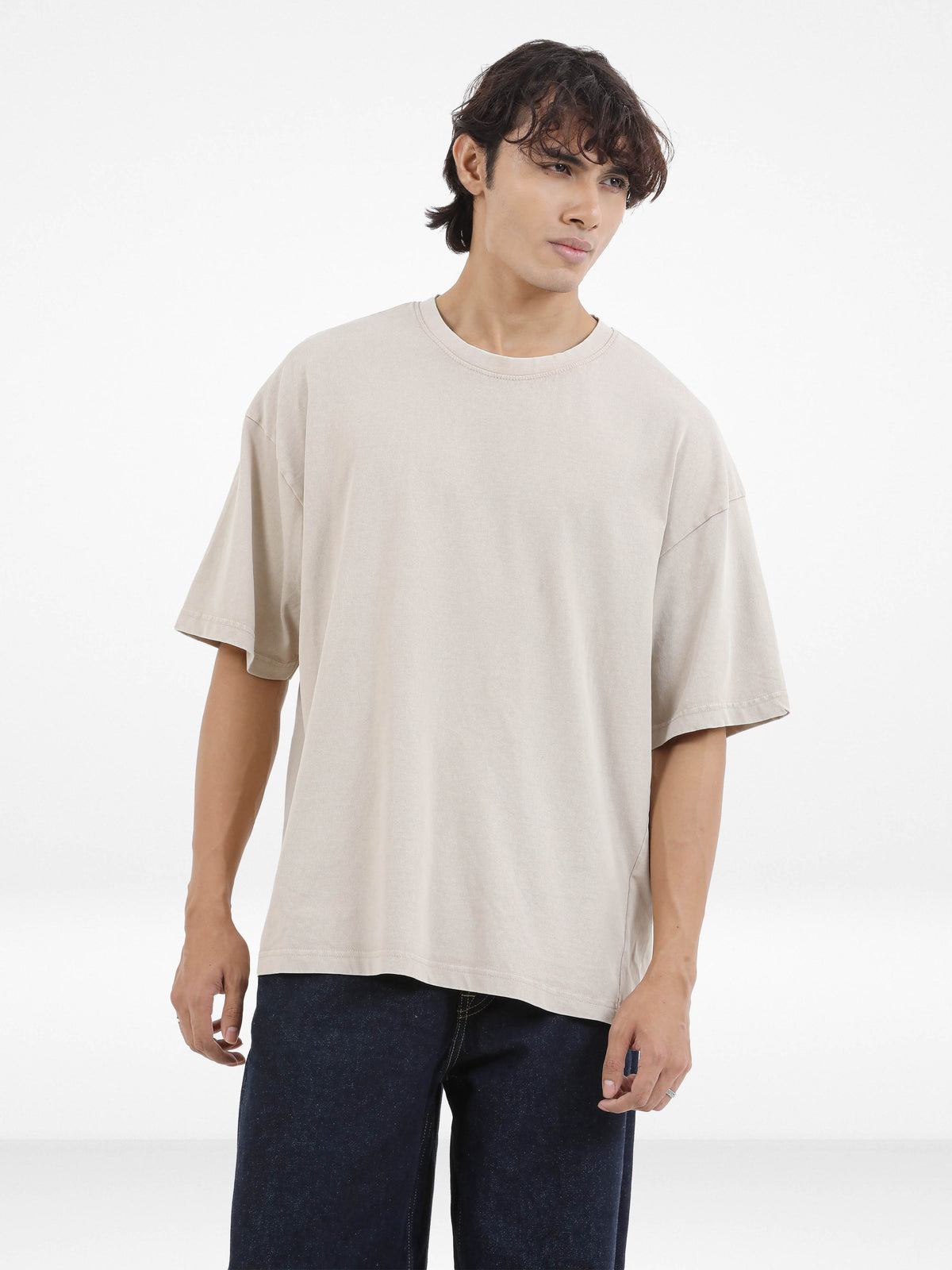 Men’s Drop Shoulder T-Shirt – Classic Solid Short Sleeve Tee, Soft Cotton Blend Comfortable Casual Wear