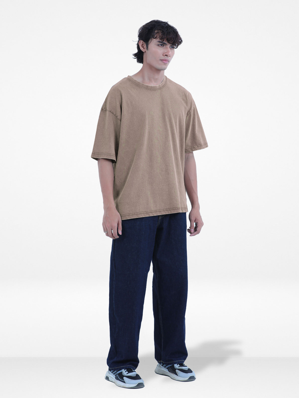 Men’s Drop Shoulder T-Shirt – Classic Solid Short Sleeve Tee, Soft Cotton Blend Comfortable Casual Wear