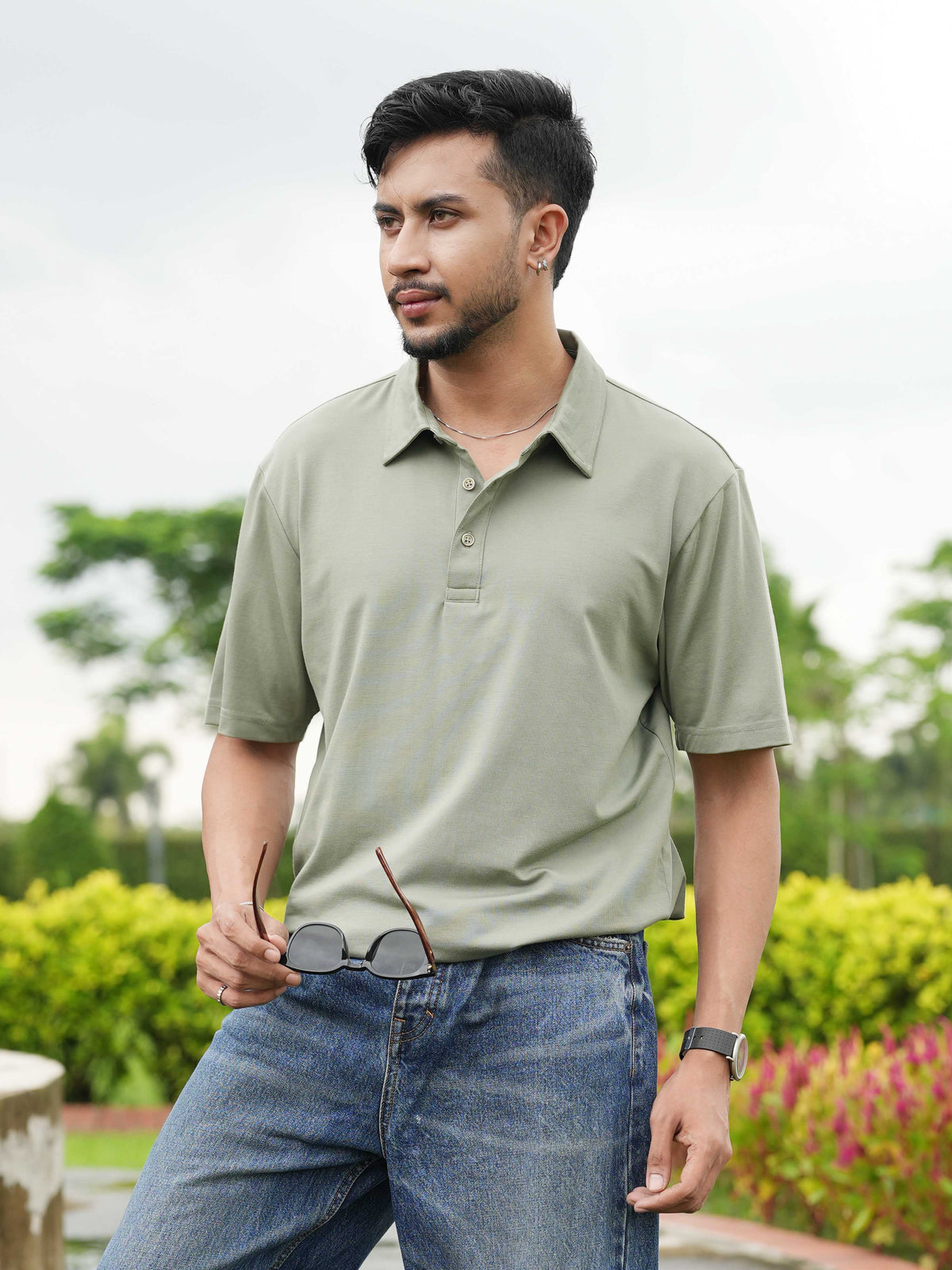 Men’s Regular-Fit Polo Shirt – Classic Short Sleeve Casual Tee | Soft Cotton Collared Shirt for Everyday Wear