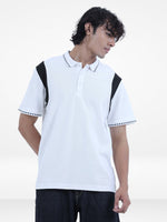 Men’s Reguler-Fit Cotton Pique Polo Shirt – 100% Cotton Casual Top | Jacquard Collar & Short Sleeves | Three-Button Placket | Smart Everyday Wear