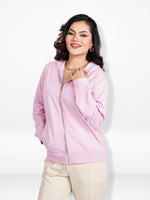 Women’s Full Zip Hoodie – Solid Color Hooded|Casual Zip-Up Hoodies for Everyday Wear