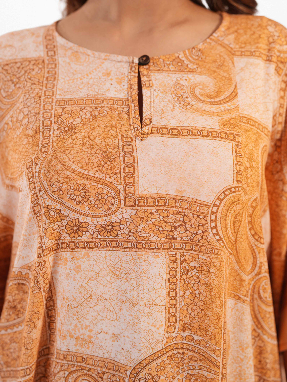 Women’s All Over Print Kaftan Tunic – Flowy Casual Top | Lightweight Summer & Resort Wea