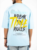Men’s Oversized Drop Shoulder Graphic T-Shirt – Short Sleeve Crew Neck Tee | Casual Streetwear Top with Front & Back Print