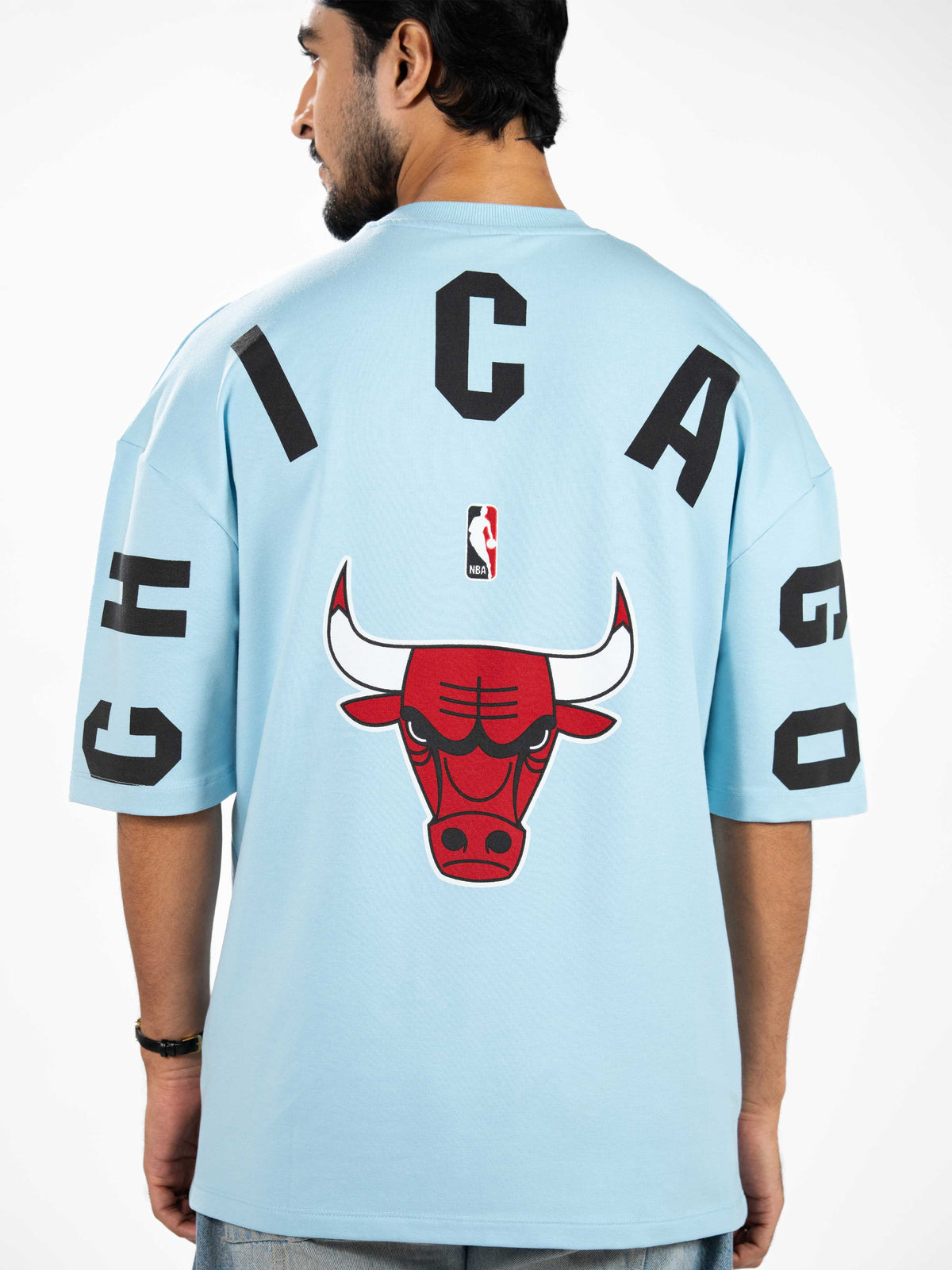 Men’s Oversized Drop Shoulder Graphic T-Shirt – Short Sleeve Crew Neck Tee | Casual Streetwear Top with Front & Back Print