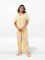 Women’s Short SleeveSleepwear Set – Notch Collar 2 Piece Pajama Outfit | Comfy Nightwear, Soft Summer Lounge Set for Women