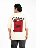 Men’s Oversized Drop Shoulder Graphic T-Shirt – Short Sleeve Crew Neck Tee |Top with Front & Back Print