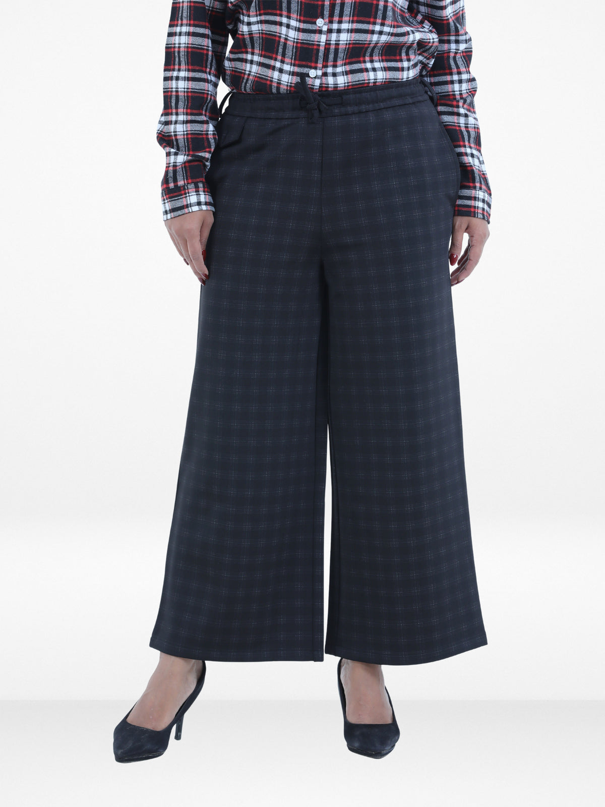 Women’s Cozy Open Leg Palazzo Sweatpants – Soft Relaxed Fit Lounge Pants with Drawstring Waist & Side Pockets |Black