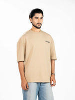 Men’s Oversized Drop Shoulder Graphic T-Shirt – Short Sleeve Crew Neck Tee | Casual Streetwear Top with Front & Back Print