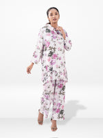 Women’s Floral Printed Co-Ord Set – Trendy 2 Piece Matching Top & Bottom Outfit