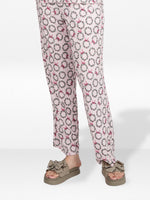 Women's Floral Printed Wide Leg Pants – Soft Yummy Rib Casual Trousers
