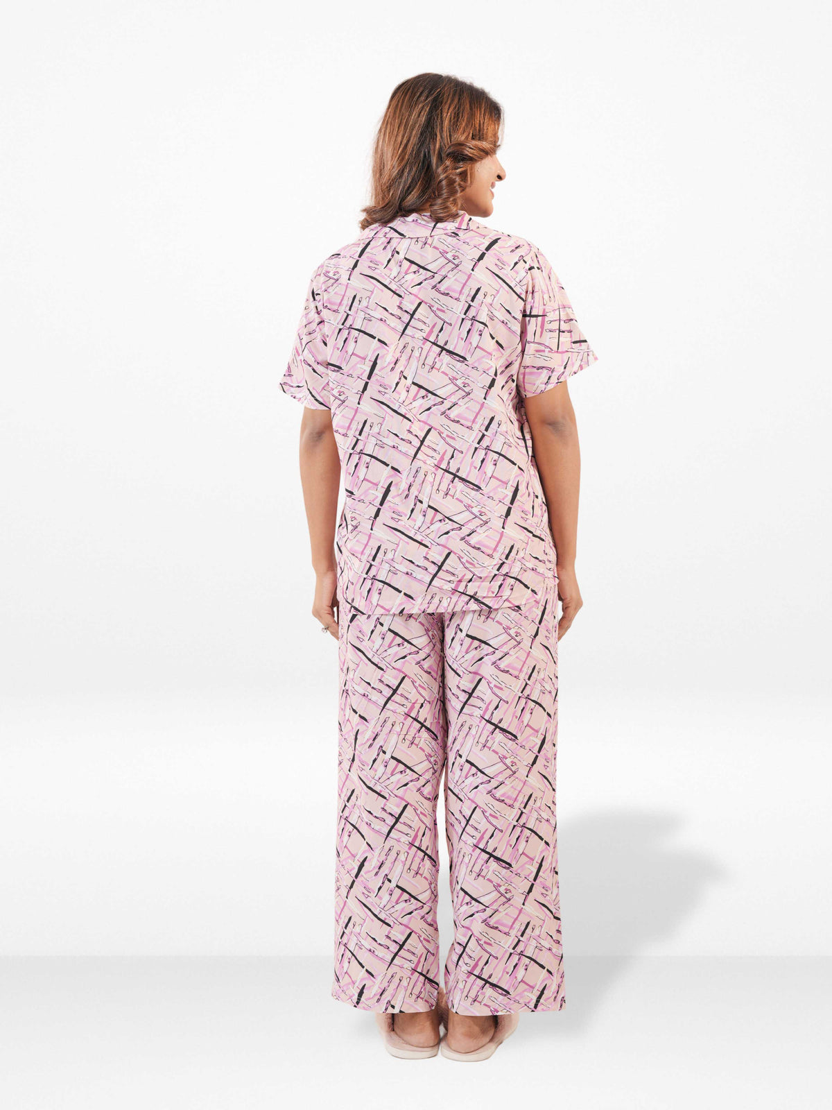 Women's All Over Printed PJ Set – 2 Piece Sleepwear Set | Soft Breathable Nightwear for Women
