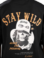 Men’s Oversized Drop Shoulder Graphic T-Shirt – Short Sleeve Crew Neck Tee | Casual Streetwear Top with Front & Back Print