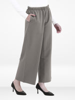 Women’s Cozy Open Leg Palazzo Sweatpants – Soft Relaxed Fit Lounge Pants with Drawstring Waist & Side Pockets |Beige