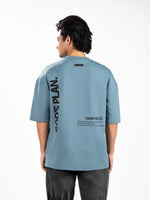 Men’s Oversized Drop Shoulder Graphic T-Shirt – Short Sleeve Crew Neck Tee | Casual Streetwear Top with Front & Back Print