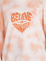 Women’s Tie-Dye Long Sleeve Sweatshirt – Soft Cotton Blend Pullover | Stylish Printed Casual Top for Everyday Comfort