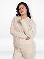 Women’s Long Sleeve Solid Sweatshirt – Casual Comfortable Pullover | Simple Everyday Style Top