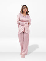 Women’s Luxury Satin Sleepwear Set – Bridal Party Pajama Outfit | Elegant Soft Silky Nightwear