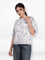 Women’s OversizedT-Shirt – Tie-Dye Graphic Print, Short Sleeve Loose Fit | Casual Comfy Tee for Women