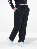 Women’s Baggy Wide Leg Sweatpants –Straight Pants , Drawstring Waist, Two Side Pockets | Cozy Winter Lounge & Activewear