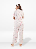 Women's All Over Printed PJ Set – 2 Piece Sleepwear Set | Soft Breathable Nightwear for Women