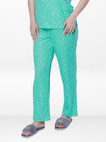 Women’s All Over Printed Lounge Pants | Soft Stretch Yummy Rib Fabric | Drawstring Waist Casual Sleepwear & Pajama Trousers - F.Florida