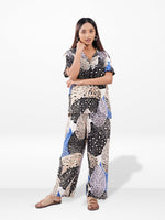 Women’s Short Sleeve Sleepwear Set – Notch Collar 2 Piece Pajama Outfit | Comfy Nightwear, Soft Summer Lounge Set for Women