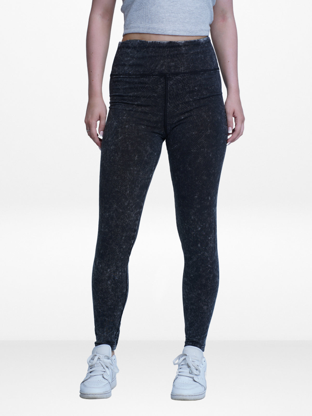 Women High skinny Leggings with acid wash