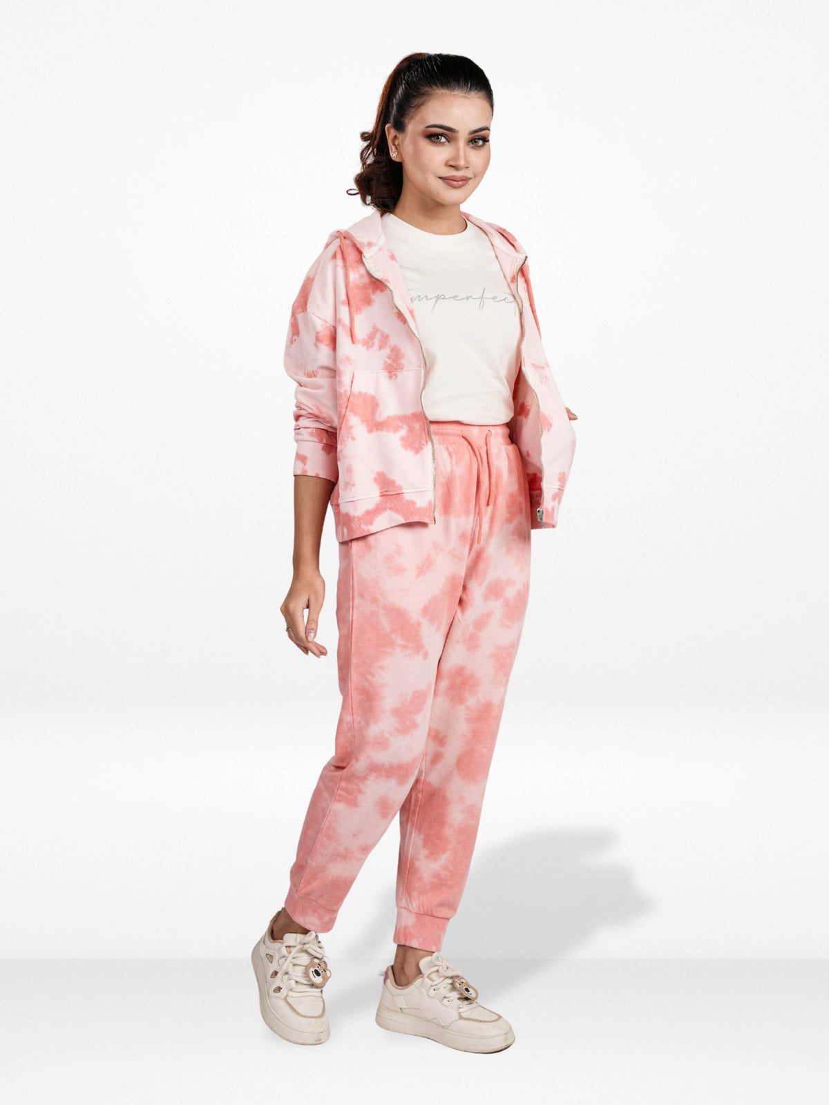 Women’s Tie-Dye Hoodie & Jogger Set – 2 Piece Loungewear Outfit | Soft Casual Tracksuit, Comfy Hooded Sweatshirt & Pants