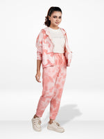 Women’s Tie-Dye Hoodie & Jogger Set – 2 Piece Loungewear Outfit | Soft Casual Tracksuit, Comfy Hooded Sweatshirt & Pants