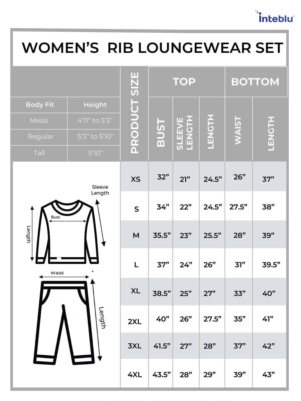 Women’s Crew Neck Collar Sleepwear Set – Long- Sleeve All Over Print Pajama Top &amp; Shorts | Soft, Lightweight &amp; Comfortable Nightwear