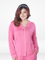 Women Printed Night Suit Set of Shirt & Pyjama, Night wear Dress | Long Sleeve