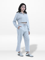 Women’s Long Sleeve Cropped Top Half Zip Pullover Sweatshirt | Trendy Relaxed Fit , Sweatshirt for Casual & Athleisure Wear