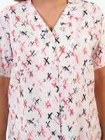 Women's All Over Printed PJ Set – 2 Piece Sleepwear Set | Soft Breathable Nightwear for Women