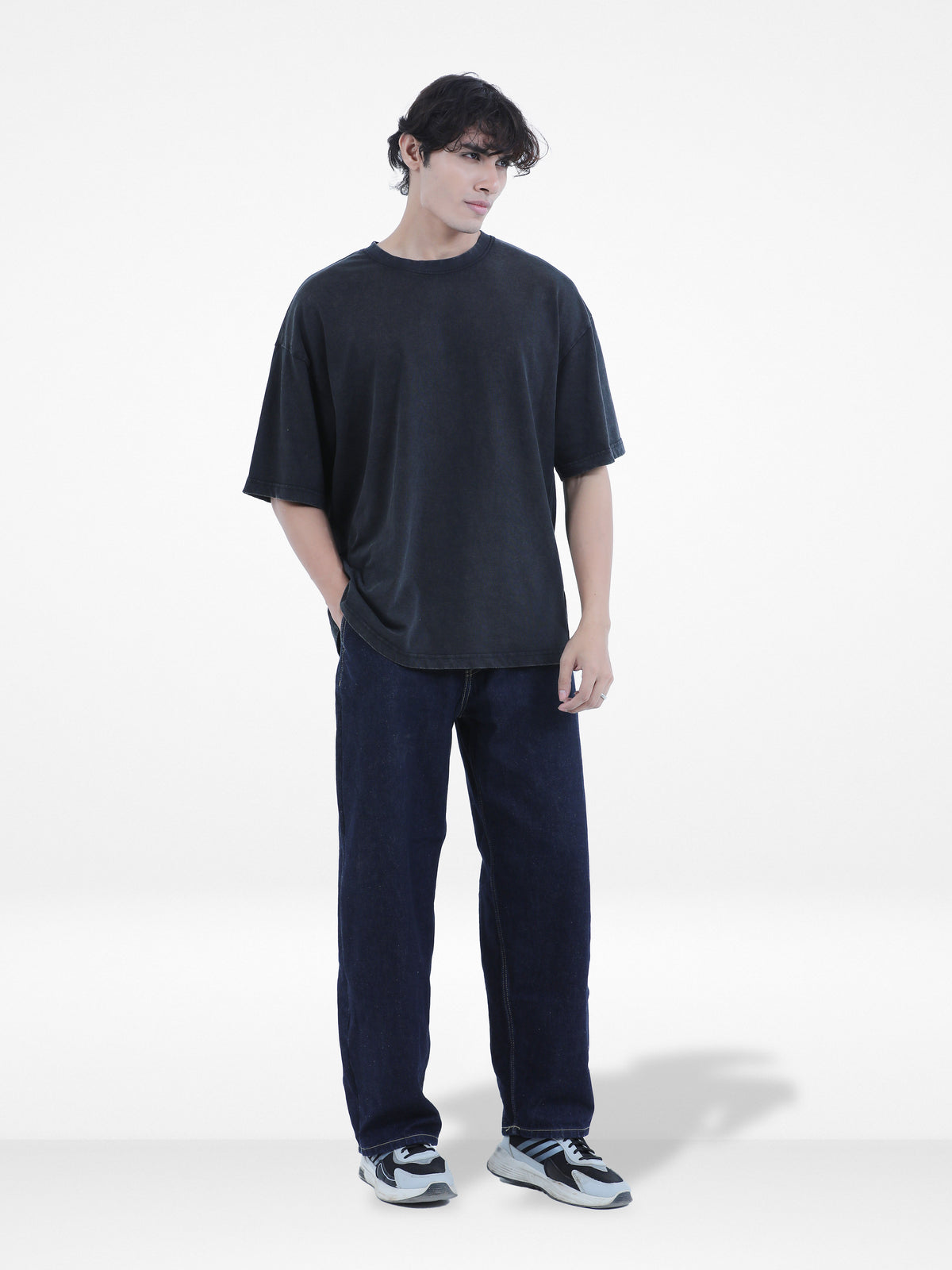 Men’s Drop Shoulder T-Shirt – Classic Solid Short Sleeve Tee, Soft Cotton Blend Comfortable Casual Wear