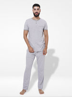 Men's T-Shirt & Trouser Lounge Set Grey