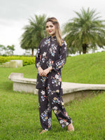 Women’s Floral Printed Co-Ord Set – Trendy 2 Piece Matching Top & Bottom Outfit