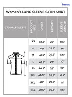 Women’s Short Sleeve Satin Shirt – Spread Collar Button-Down Top | Soft Shiny Formal & Casual Wear