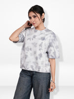 Women’s OversizedT-Shirt – Tie-Dye Graphic Print, Short Sleeve Loose Fit | Casual Comfy Tee for Women