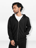 Men’sSolidFull Zip Basic Hoodies– Long Sleeve with Full Zip & Kangaroo Pocket | Casual Everyday Comfort Wear